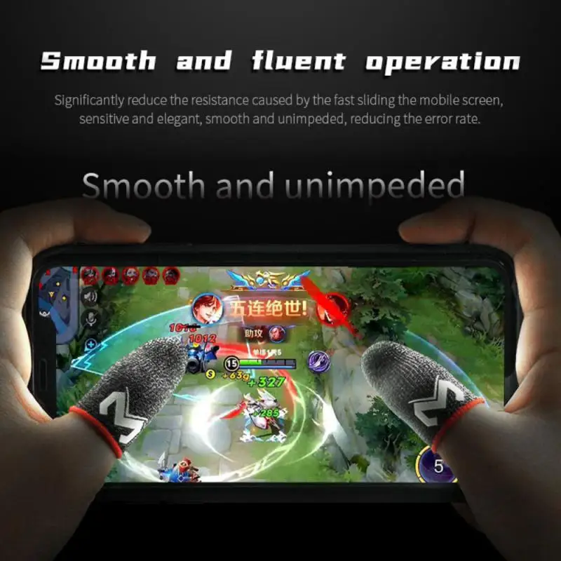 

Touch Screen Gloves Silver Fiber Sensitive Thumb Fingertip Sleeves For Pubg Sweat-proof Game Practical Accessories Finger Gloves