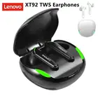 Наушники-вкладыши Lenovo XT92 BT5.1 с шумоподавлением, игровые наушники с низкой задержкой, гарнитура с микрофоном, спортивные наушники-вкладыши