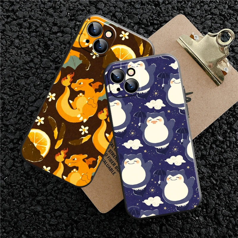 

Japan Cartoon Pokemon Phone Case For Apple iPhone 13 12 11 Pro 12 13 Mini X XR XS Max SE 6 6s 7 8 Plus Carcasa Coque Funda