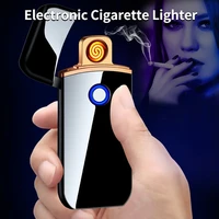 new usb rechargeable cigarette lighter metal windproof creative lighter tungsten wire lighter exquisite gifts for men and women