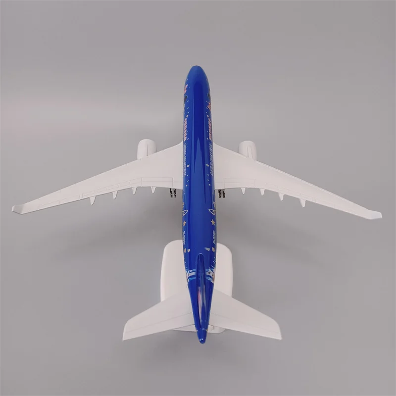 Модель самолета из металлического сплава 20 см, модель самолета China East A330, аэробус 330, авиакомпании, модель самолета с мультяшными колесами, ли...