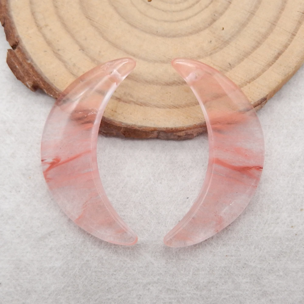 Женские серьги с искусственным драгоценным камнем Volcano Cherry Quncortz