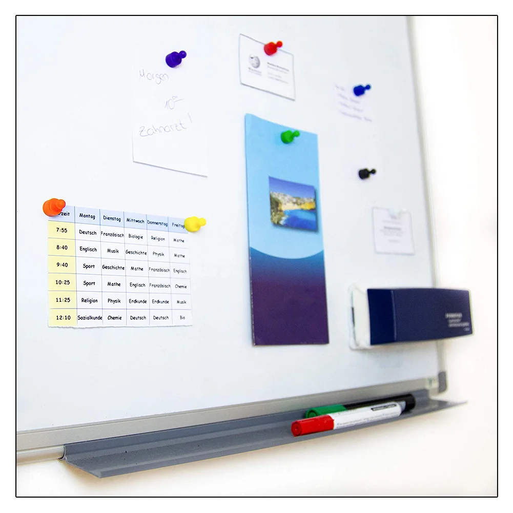 DIY красочные магнитные кнопки пластиковые булавки магниты белая доска на