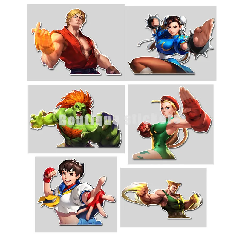 Классический Персонаж игры Chunli Q версия для дуэли игра высекающая Наклейка