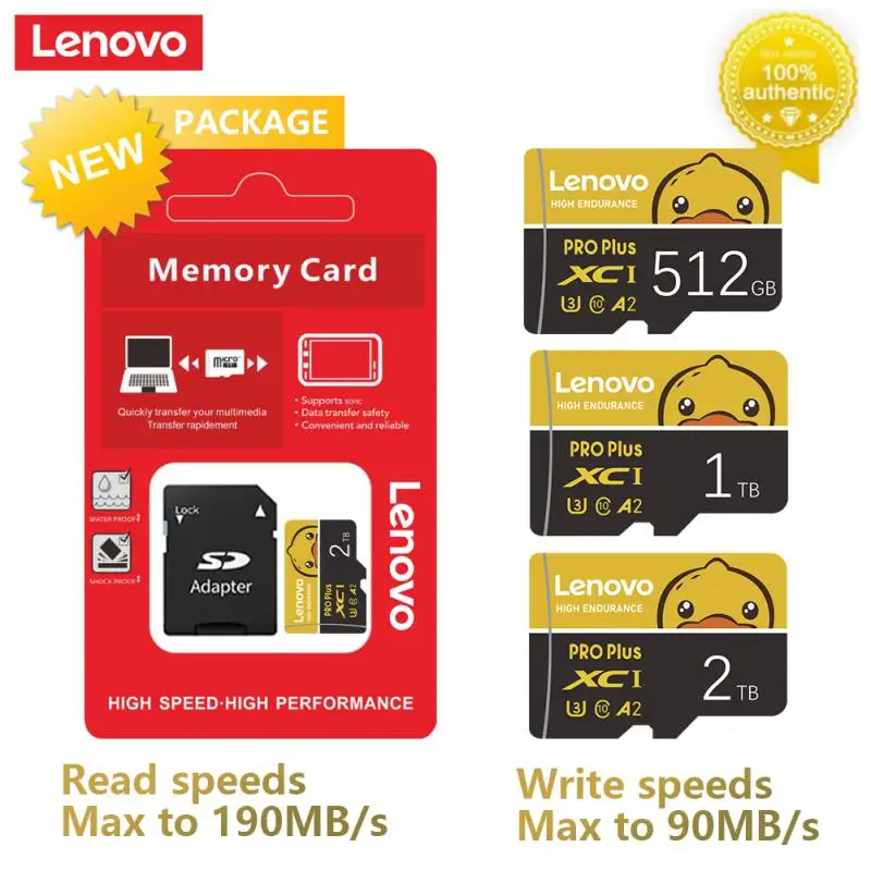 

Lenovo 2TB 1TB Micro tarjeta SD Card 512GB 256GB 128GB High Speed Memory Card Waterproof Cartao De Memoria For Nintendo Switch