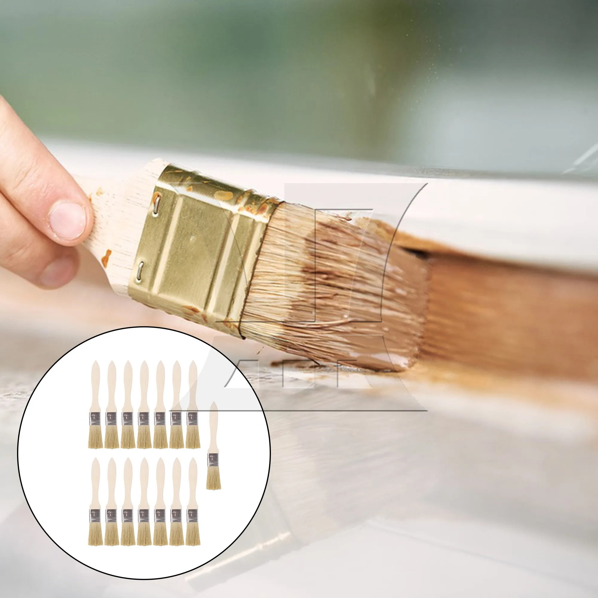 15 шт. кисточка с утолщенной деревянной ручкой для украшения дома