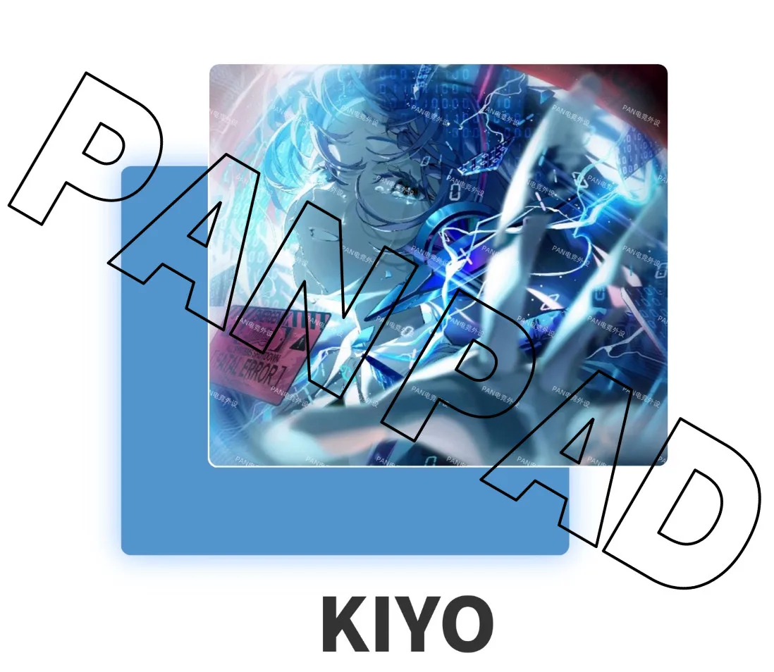 Фото Игровой коврик для мыши PAN Esports LUMEN KIYO Glass, обеспечивающий одновременно скорость и плавность движений, для VALORANT, TTK, CSGO, аксессуары для ПК, в подарок. №3
