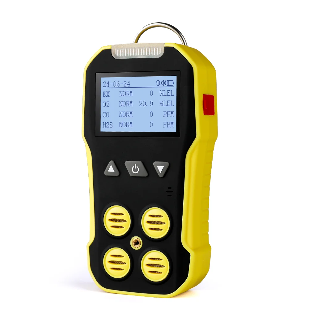 Фото Bosean BH-4A Портативный многоканальный газоанализатор 4 в 1 (O2 / CO / H2S / EX) с ЖК-экраном №1