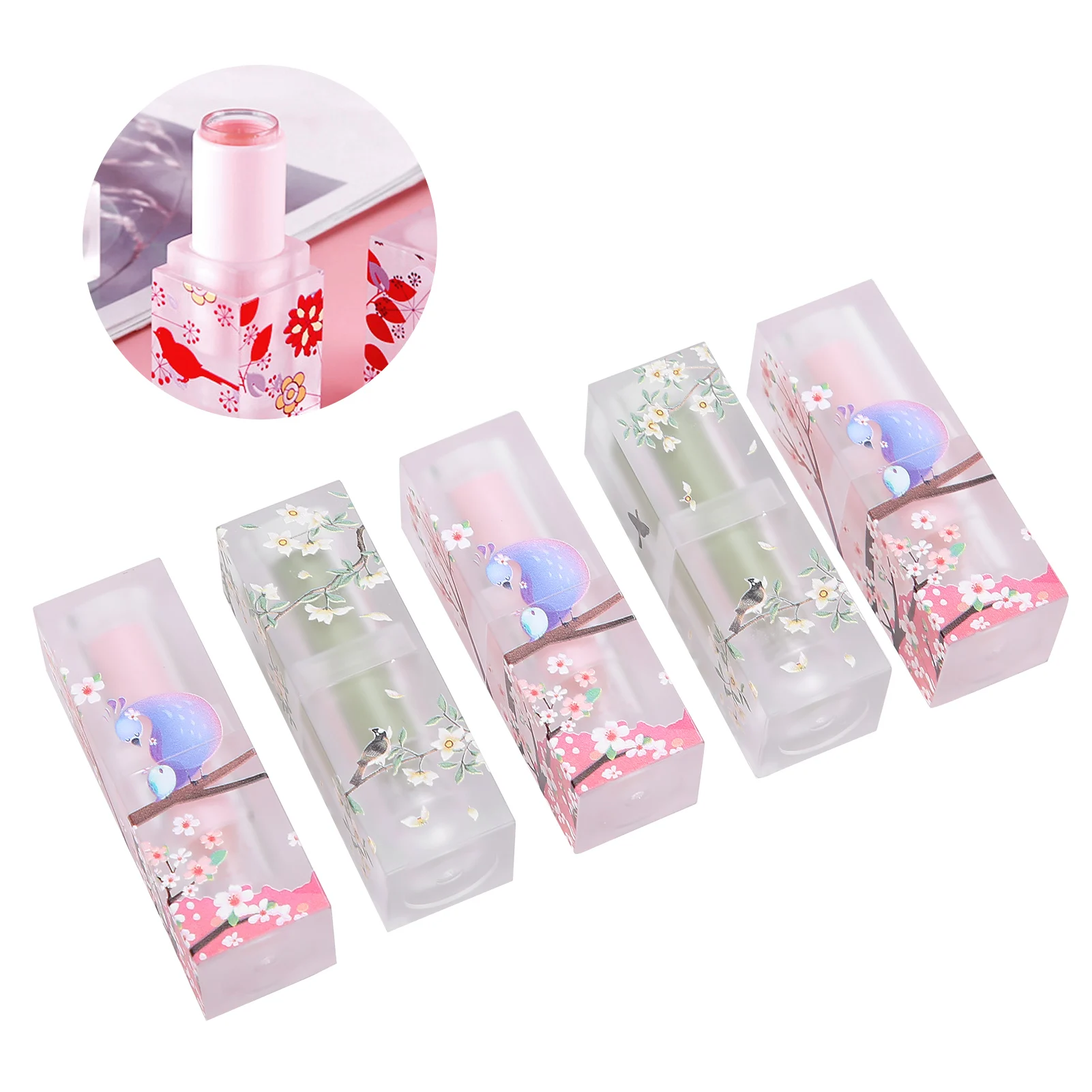 5 шт DIY контейнер для бальзама губ с крышкой пустые косметические контейнеры