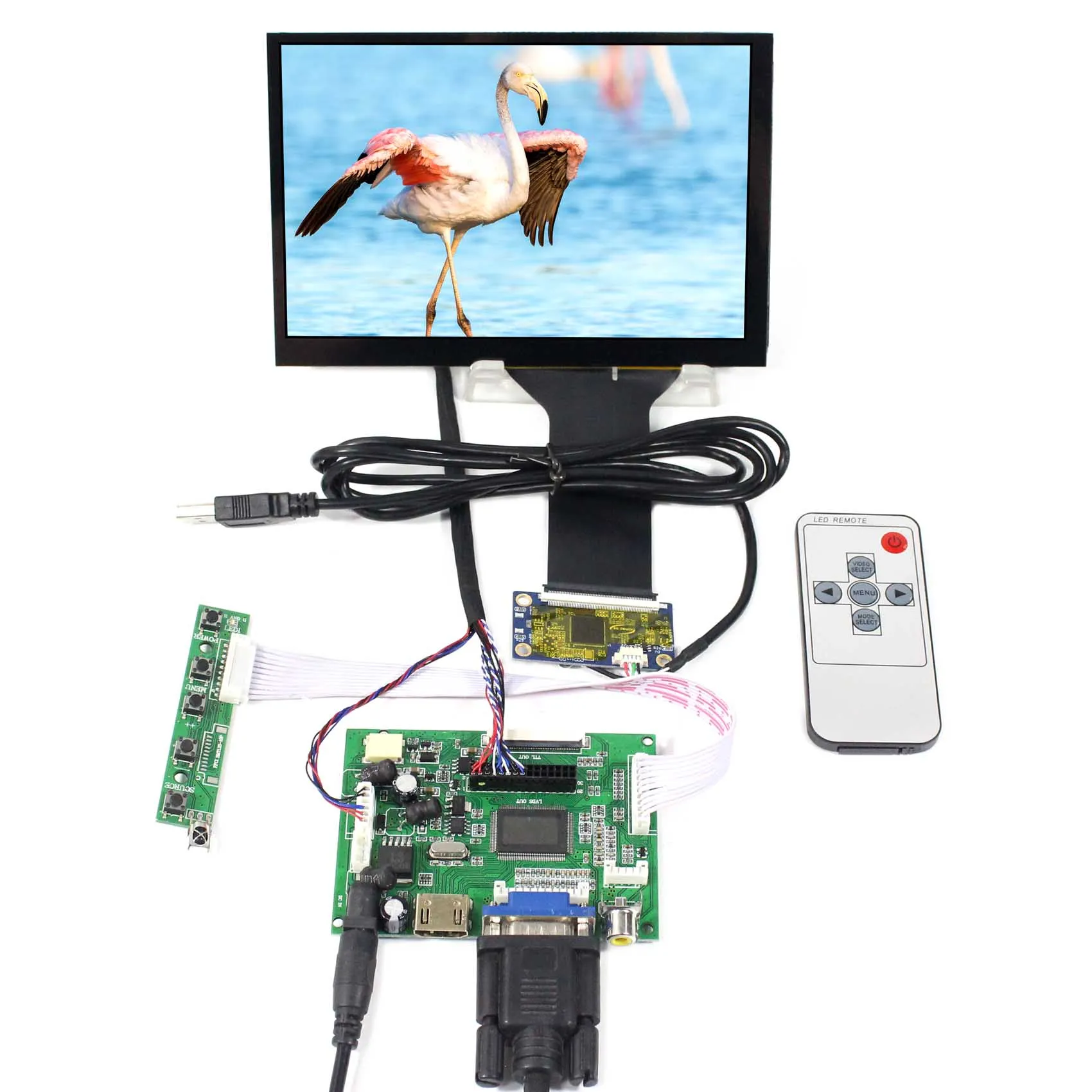 VSDISPLAY 7-дюймовый IPS N070ICG-LD1 1280X80 0 LCD емкостный сенсорный экран с HD-MI VGA 2AV LCD контроллер