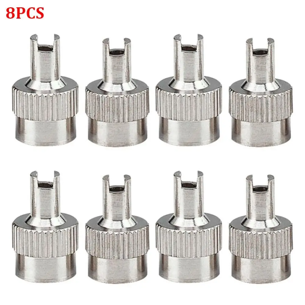 

8 шт никелированные латунные колпачки для стержней клапана автомобильные аксессуары медные пылезащитные колпачки для клапанов шин Автомобильная колпачок для колеса для автомобиля мотоцикла