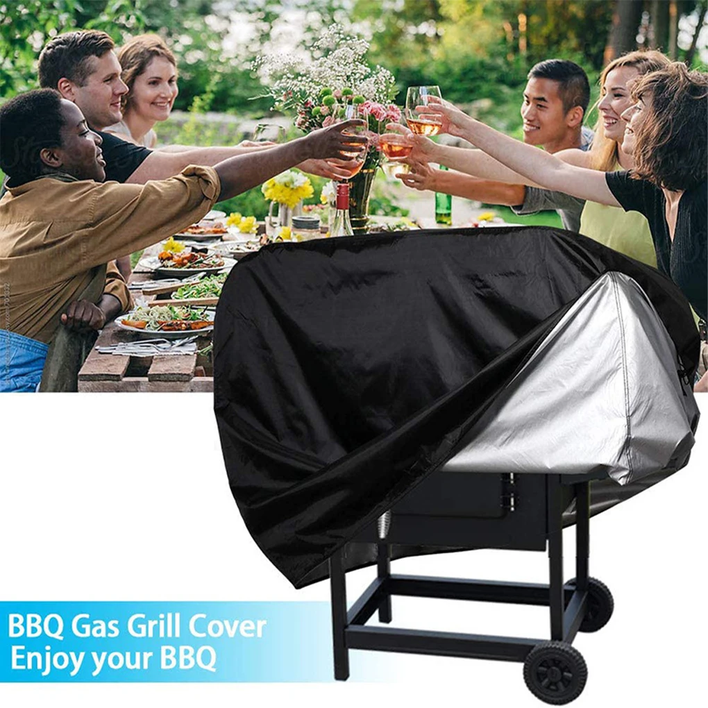

420D Oxford Cloth BBQ Cover Outdoor Dust Waterproof Heavy Duty Grill Cover Rain Protective Outdoor Barbecue Cover