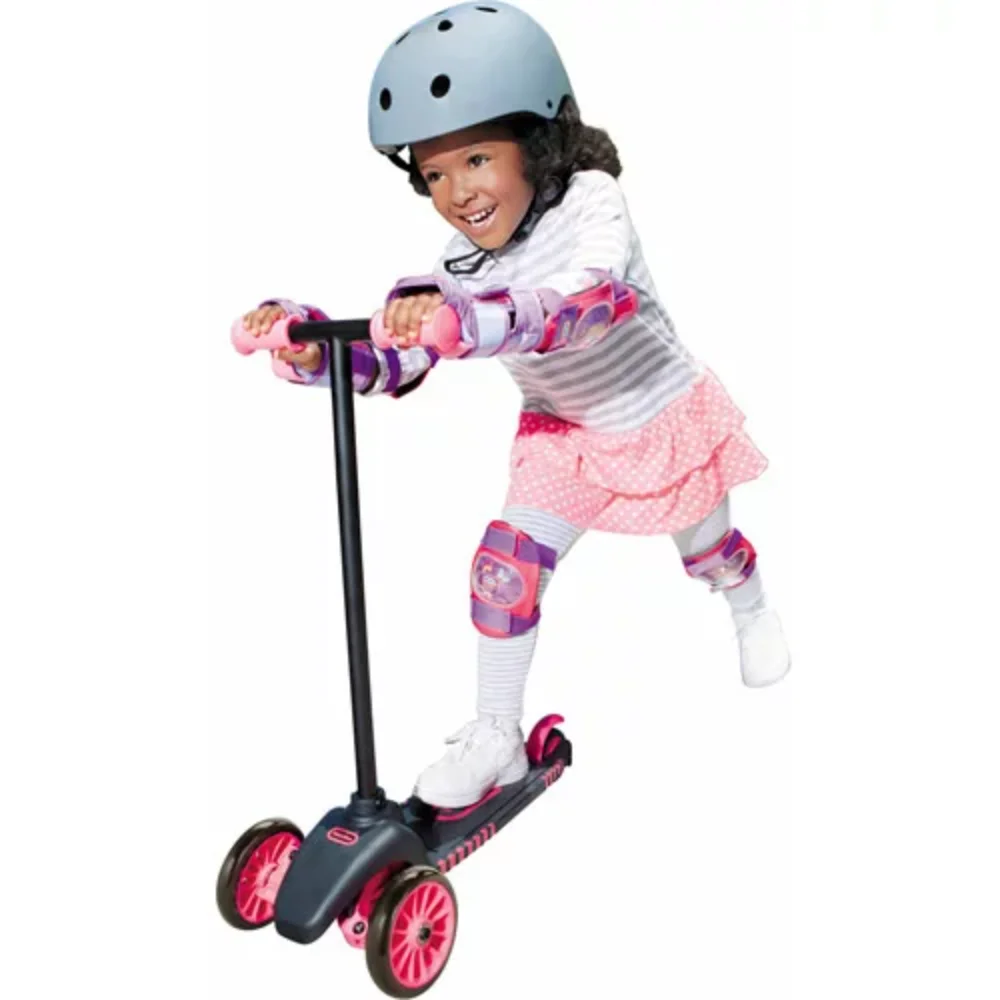 

Little Tikes Lean To Turn Kid Scooter in Pink, Toddler Kick Scooter with 3 Wheels - For Kids Ages 2-4 Years Old