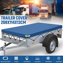 420D Trailer Cover Auto Roof Tent Heavy Duty PVC Dustproof Waterproof Protector Cover Travel Camping Canopy With Rubber Belt