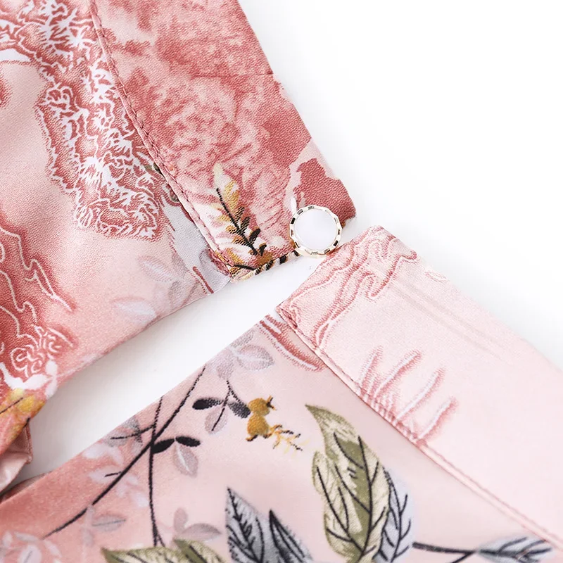 Summer 2023 Improved Version Qipao A- Line Dress Elegant Mother Print Two-Piece Feel Midlife Women's Clothing