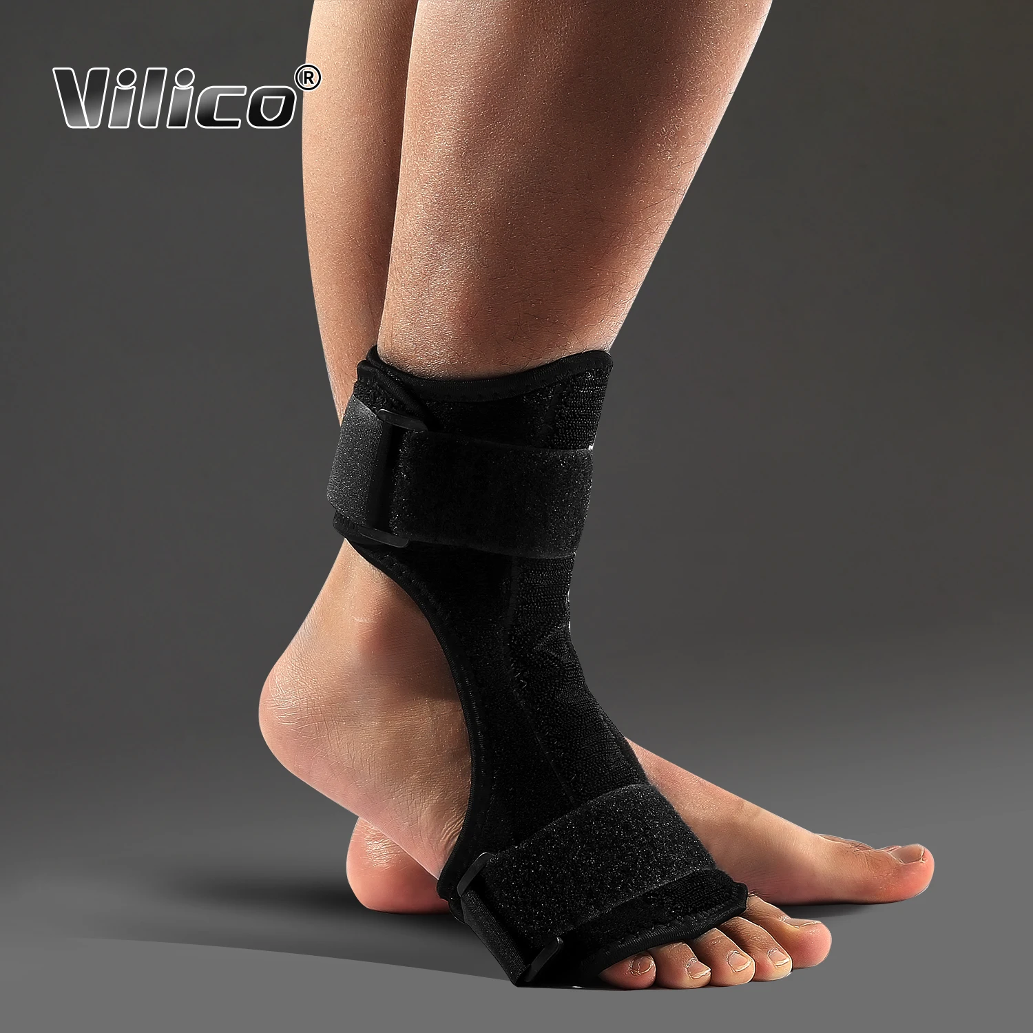 1pc Adjustable Ankle Support Foot Splint Drop Orthotic Brace Elastic Dorsal Splint Foot Care Tool Ligament Belt Ankle Brace