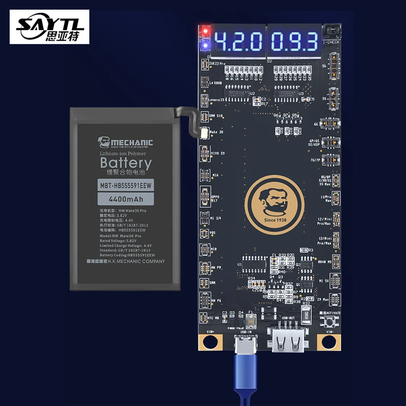 Mechanic BA27 Battery Activation Board For iPhone 5-13 mini 13 Pro MAX For Android Phone Batteries Circuit Board Charging Tester
