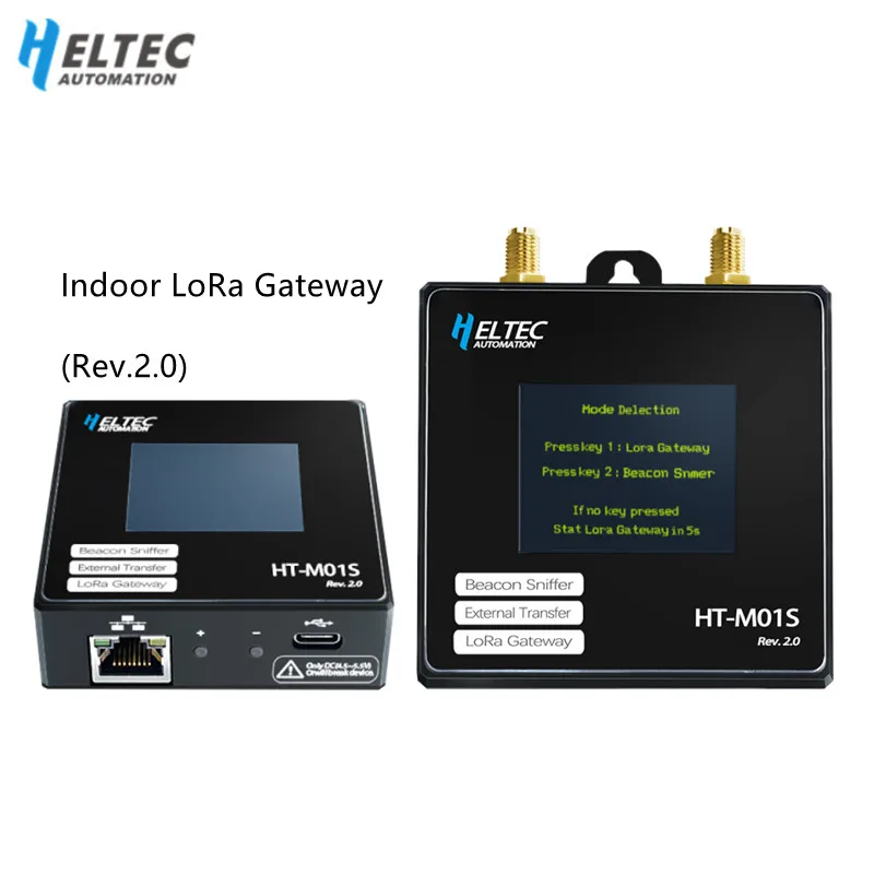 Heltec HT-M01S Indoor LoRa Gateway (Rev.2.0) ESP32 MCU  Wi-Fi and Ethernet supported LoRaWAN Class A, and Class C protocols