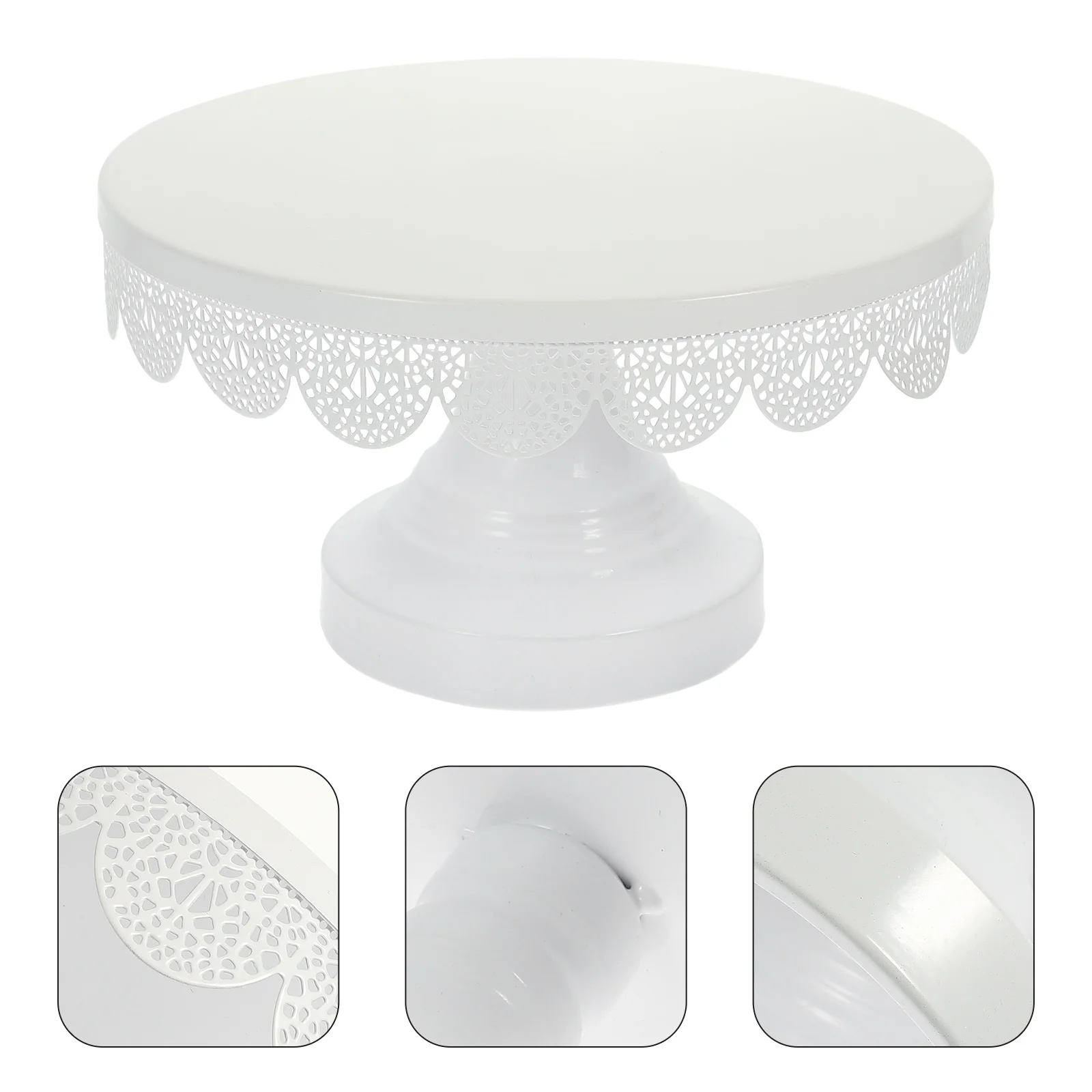 

Cake Stand Display Dessert Cupcake Stands Plate Holder Serving Wedding Round Bases Para Pasteles Metal Platter Trayparty Candy