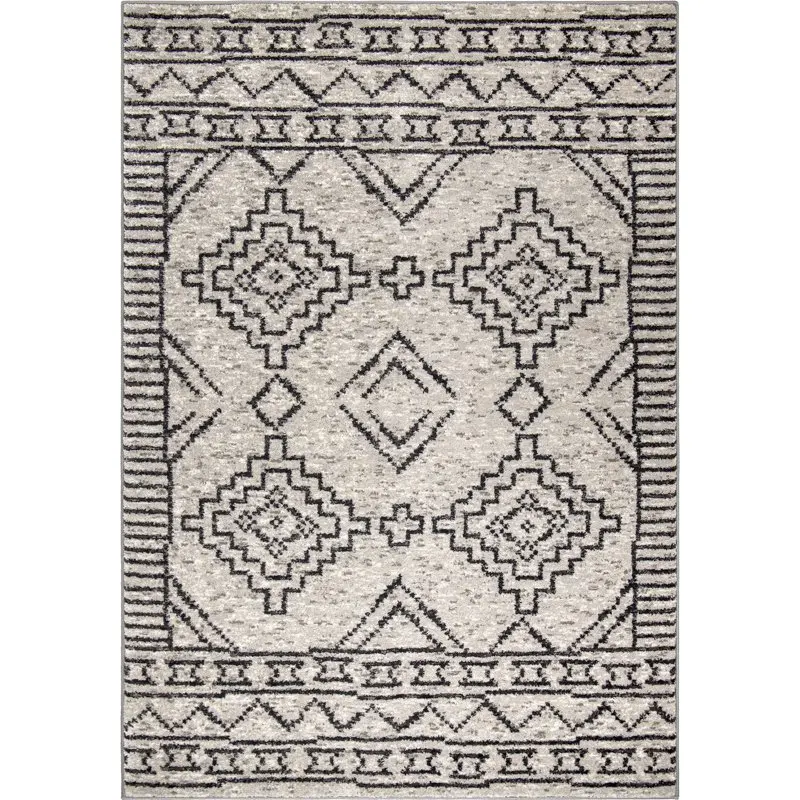 

By Silver, Global, Geometric, Woven Area Rug, 5`3" x 7`6"