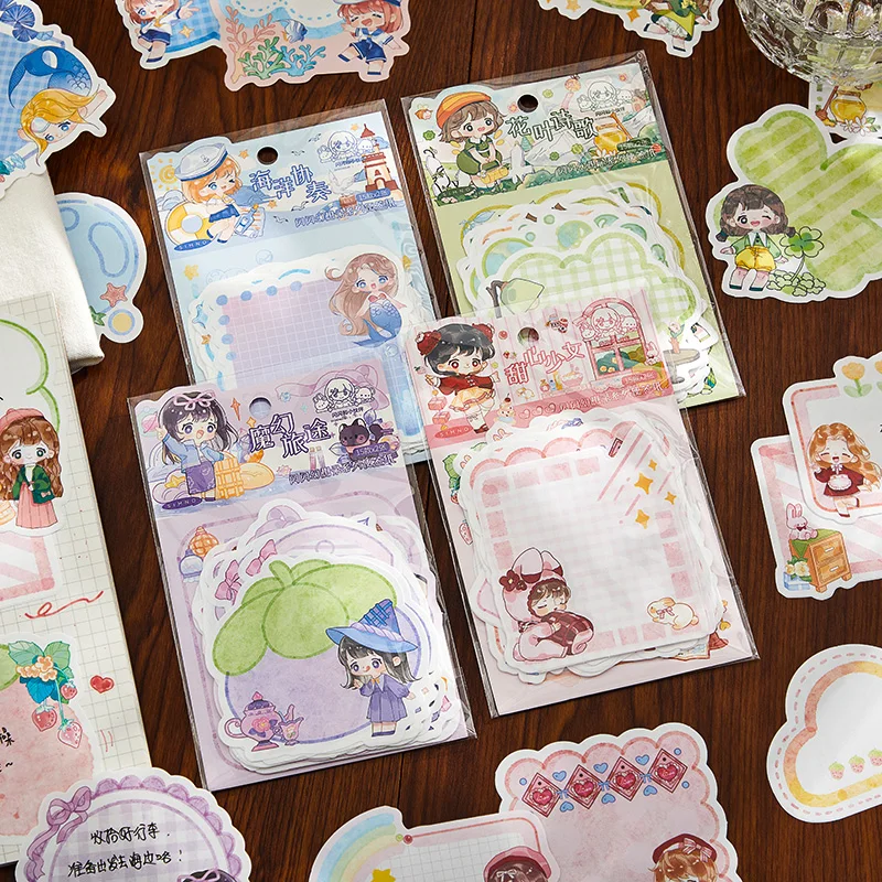 

8packs/LOT sparkling fantasy series cute lovely message material paper memo pad