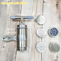 manual stainless steel noodle maker press pasta machine crank cutter fruits juicer cookware making spaghetti kitchen tools