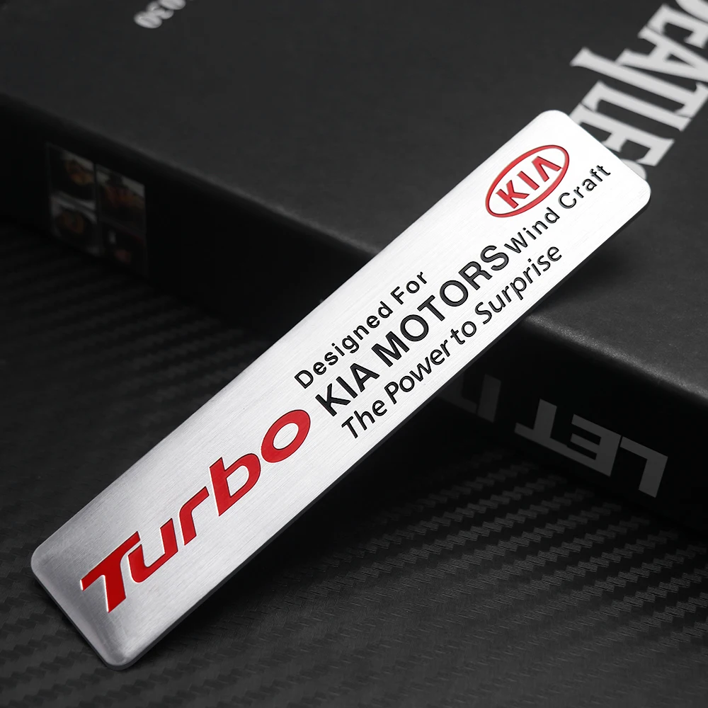 

1 шт., алюминиевая наклейка на задний багажник автомобиля, наклейка, украшение для KIA Ceed Sorento Sportage K3 Rio Soul Optima Cadenza Sonic Picanto