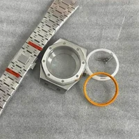for nh35 nh36 watch case strap parts 41mm case strap inner shadow sapphire glass case