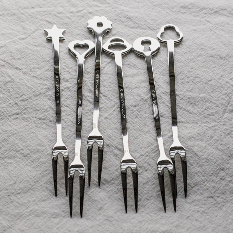 

Stainless steel Nordic ins noble retro dessert fork 316 stainless steel fruit fork