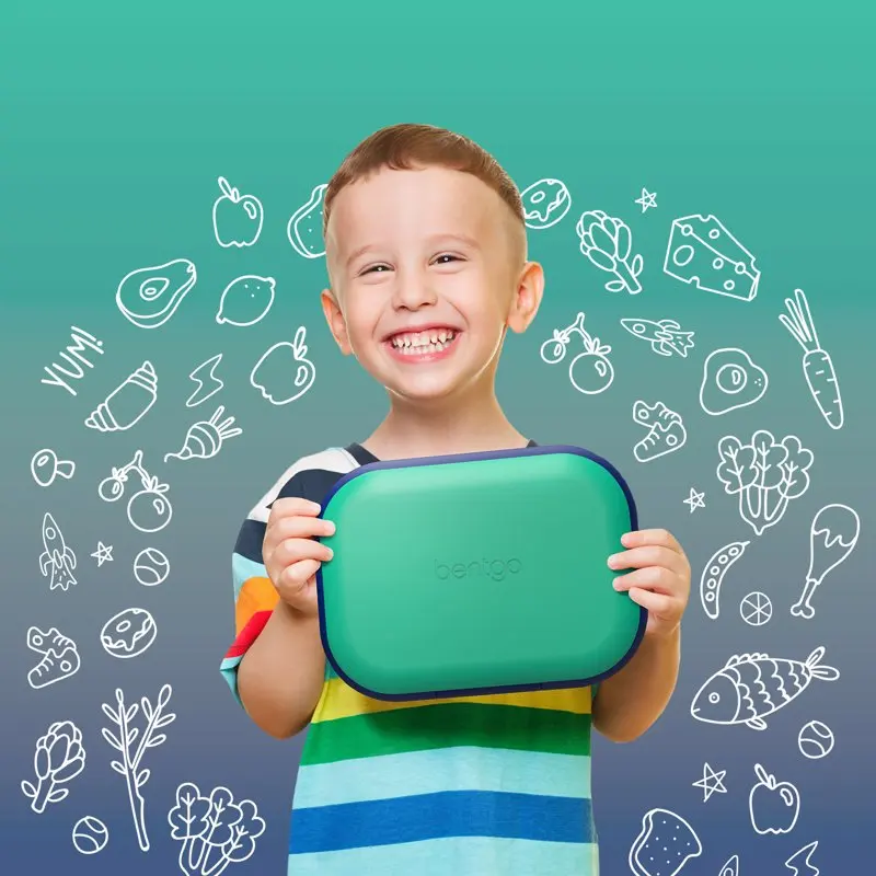 

Bento-Style Lunch Box - Removable Ice Pack - Green