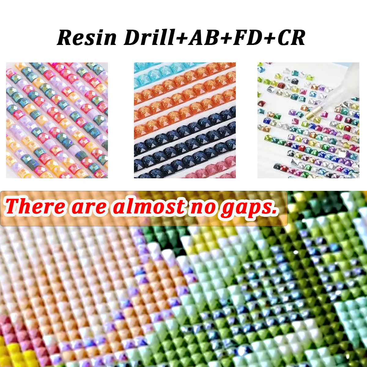 Фото 【MUKY_ Diamond Art】Disfruta de la fuente ina la luna Crystal AB Rhinestone FD Rhinestone Perfect Resin Diamond №2