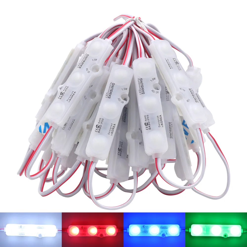 

XUNATA LED модуль SMD 5630 3 светодиода белый