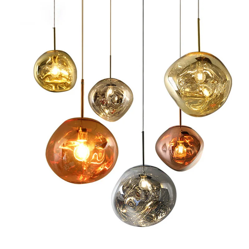 Современные подвесные светильники из стекла Лава светодиодный светильник