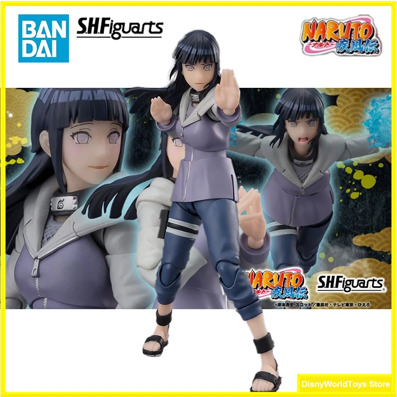 100% оригинал Bandai S.H.Figuarts SHF Hinata Hyuga Virtuous Byakugan в наличии коллекция аниме фигурки