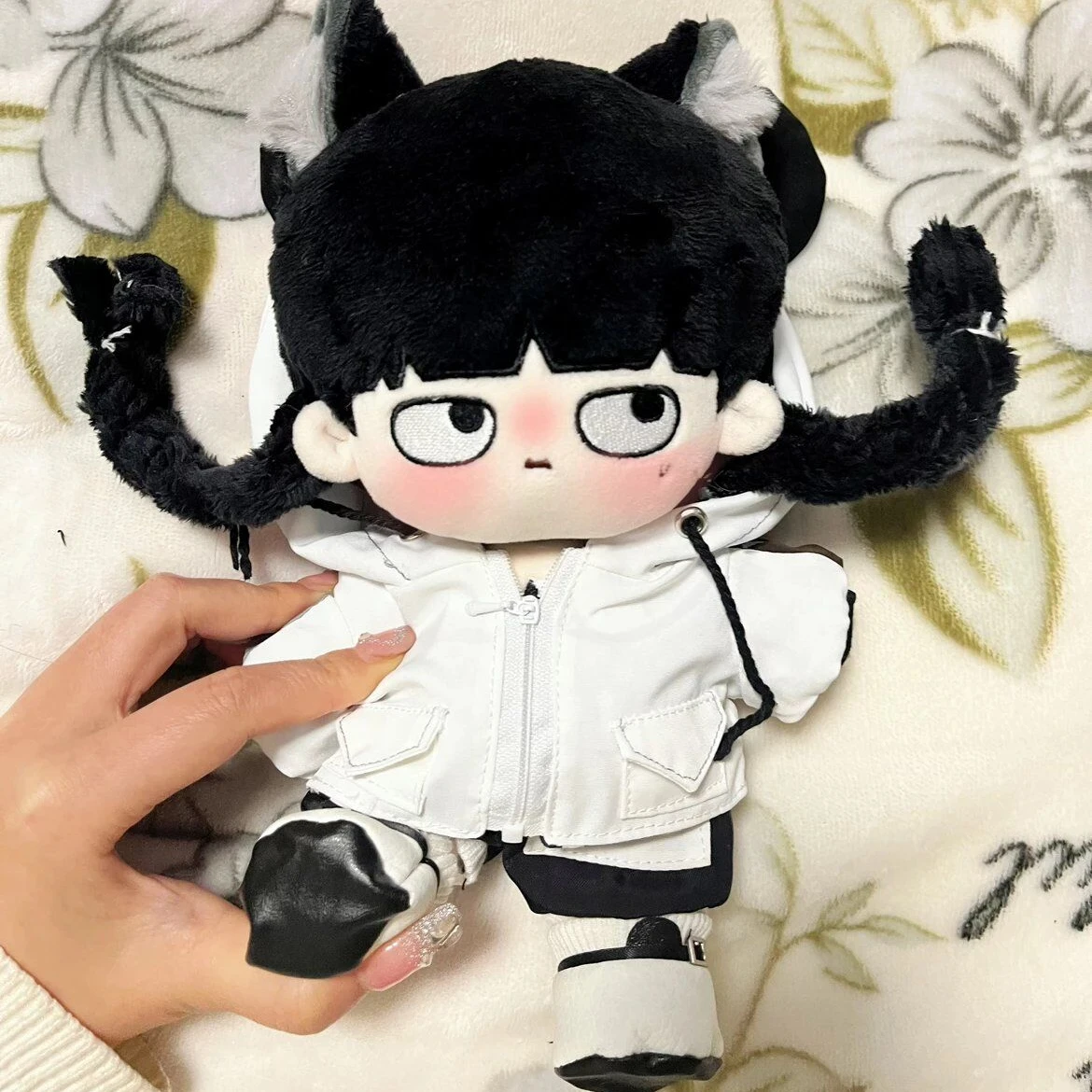 

Anime Mob Psycho 100 Kageyama Shigeo 20cm Cute Plush Doll Skeleton Body Dress Up Stuffed Toy Pillow Cosplay Xmas Gift