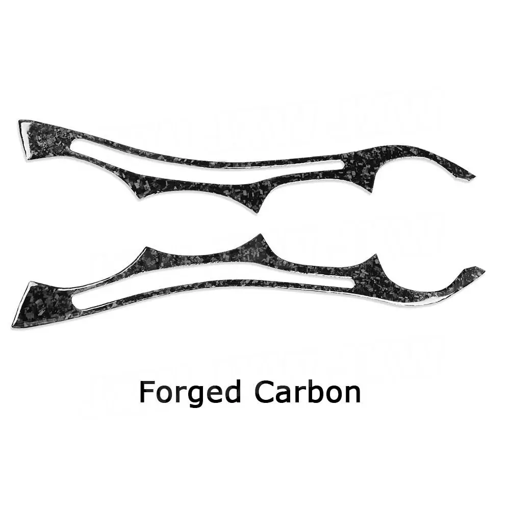 2 шт./компл. чехлы для передних фар бровей фары из углеродного волокна BMW E60 5 серии