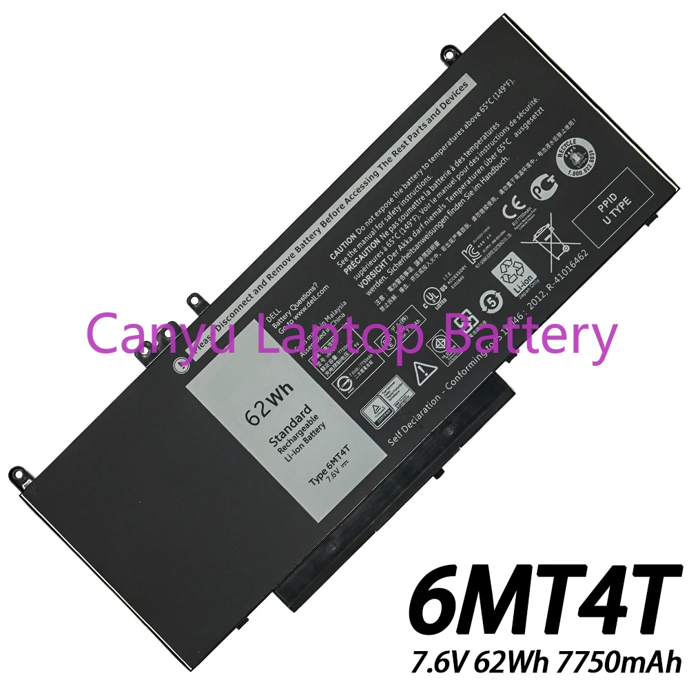 

Аккумулятор для ноутбука 6MT4T, для Latitude Precision 14 15 5470 E5470 5570 E5570 3510 M3510 Series 7V69Y TXF9M 79VRK 62Wh, новинка