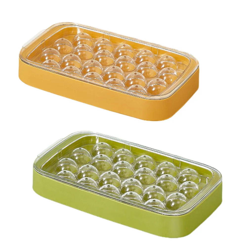 

Ice Cubes Molds Large Capacity Refrigerator Icing Drinking DIY Making Mould Homemade Accessory Kitchen Cafe Bar Green