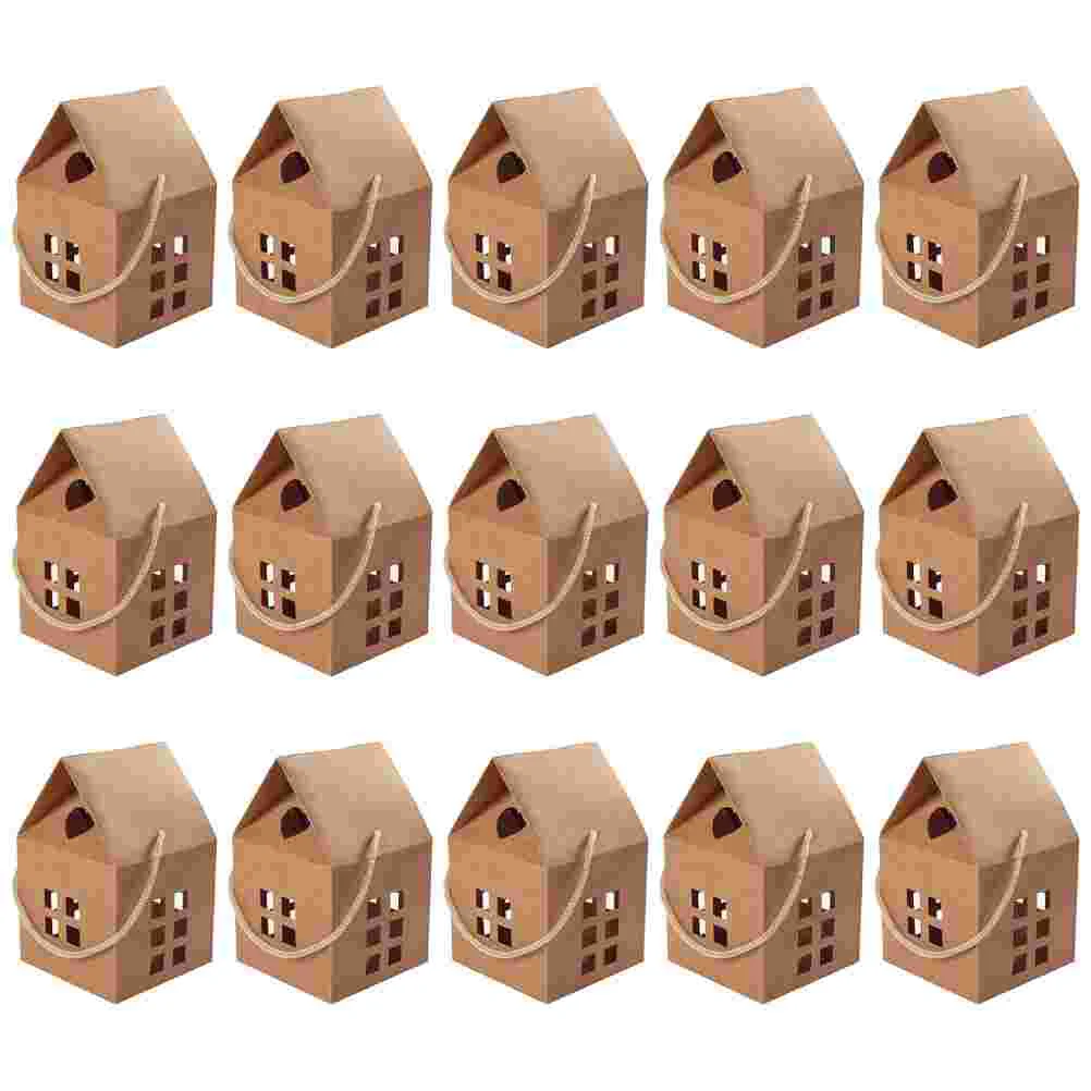 

15 Pcs Portable Box Gift Packing Cases Princess Gifts Candy Paper Baby Wedding Sweets