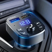 car bluetooth 5 0 audio player dual usb for phone charger adapter u disk car fm bluetooth transmitter receiver car accessories