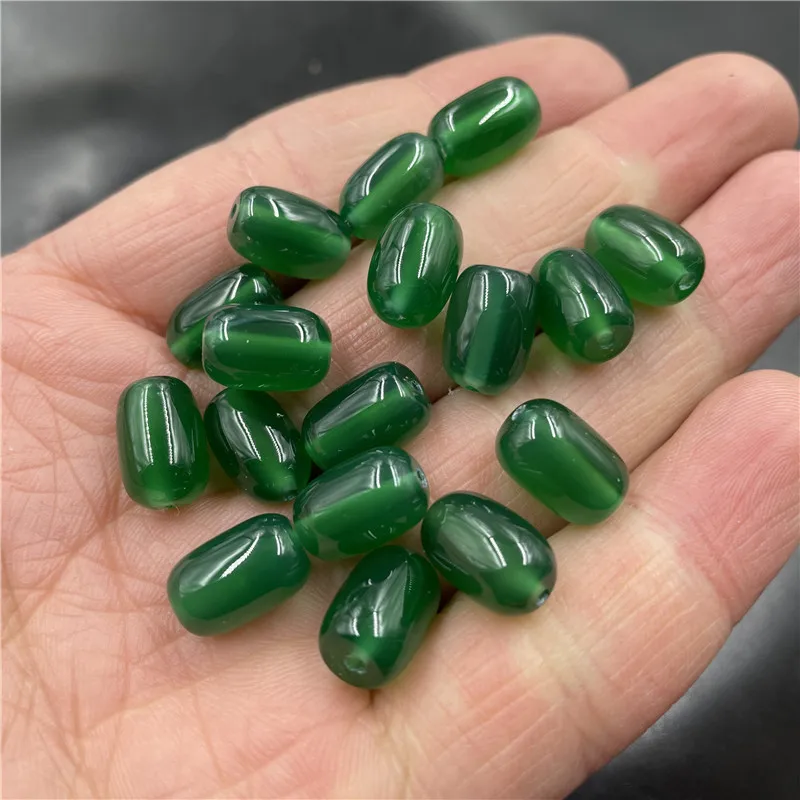 

Аксессуары для украшения «сделай сам», Зеленая Бусина-разделитель из халцедона и агата