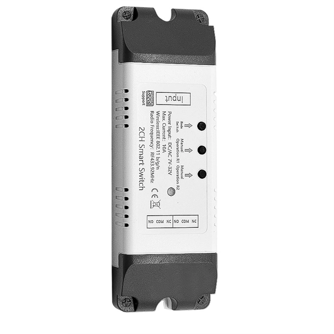 

Tuya 5-32V Zigbee Switch Module 2 Channel with RF433 Zigbee Inching / Self-Lock / Interlock Switch APP Control(A)