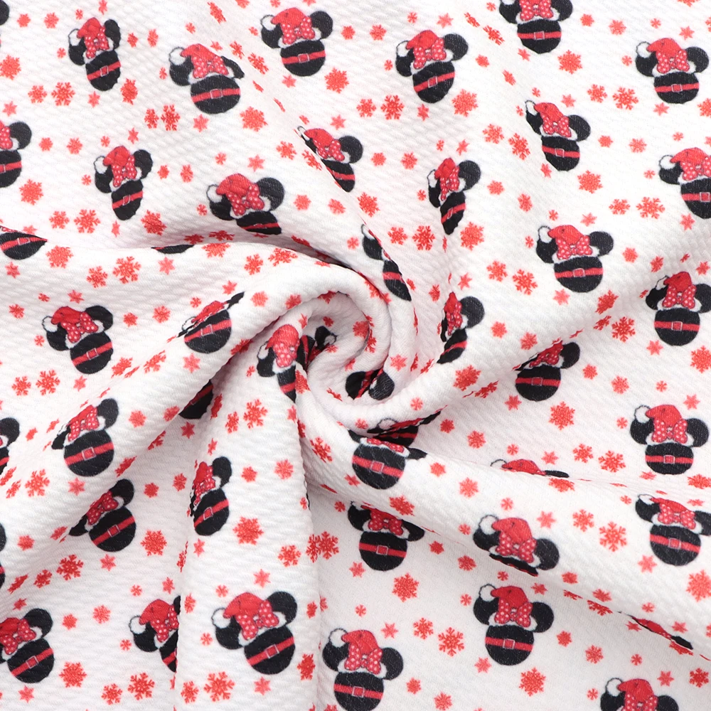 Распродажа мультяшных героев Диснея Счастливого Рождества хлопчатобумажная