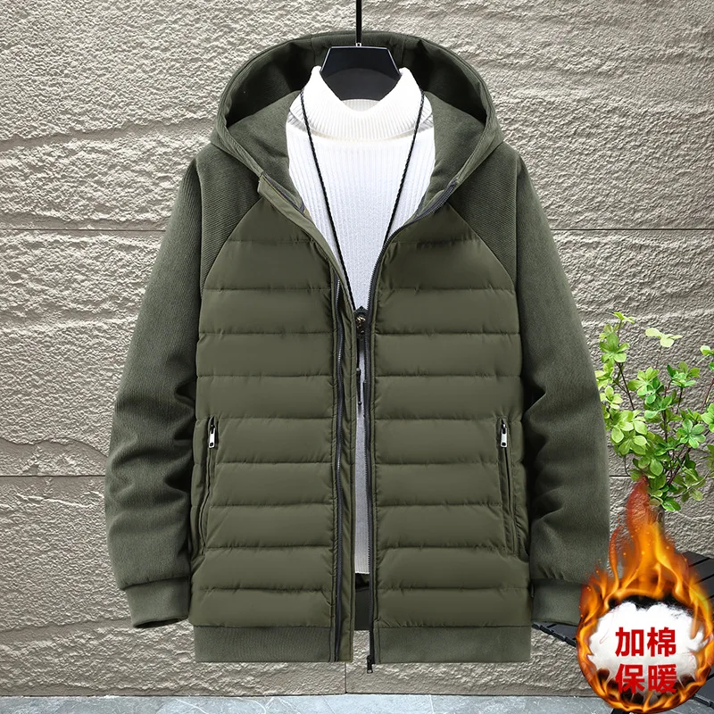 Мужская хлопковая трикотажная куртка модель 10XL 150 кг рукава с капюшоном и