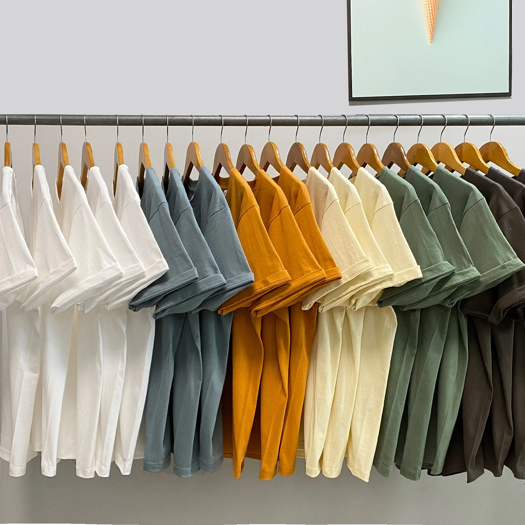 

2022 New Tshirt 100% Premium Pure Cotton Plain Multicolor Classic Short-sleeved T Shirt Men Summer Casual Good Quality Tops