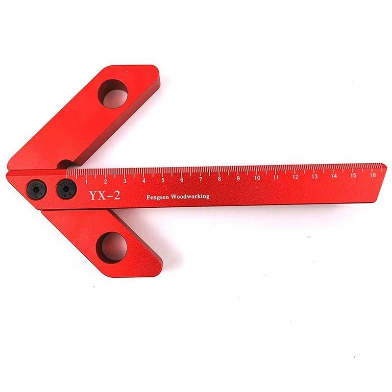 

Carpentry Circle Center Market Square Center Marker 45 Degree 90 Degree Right Angle Marking Rule Woodworking Aids