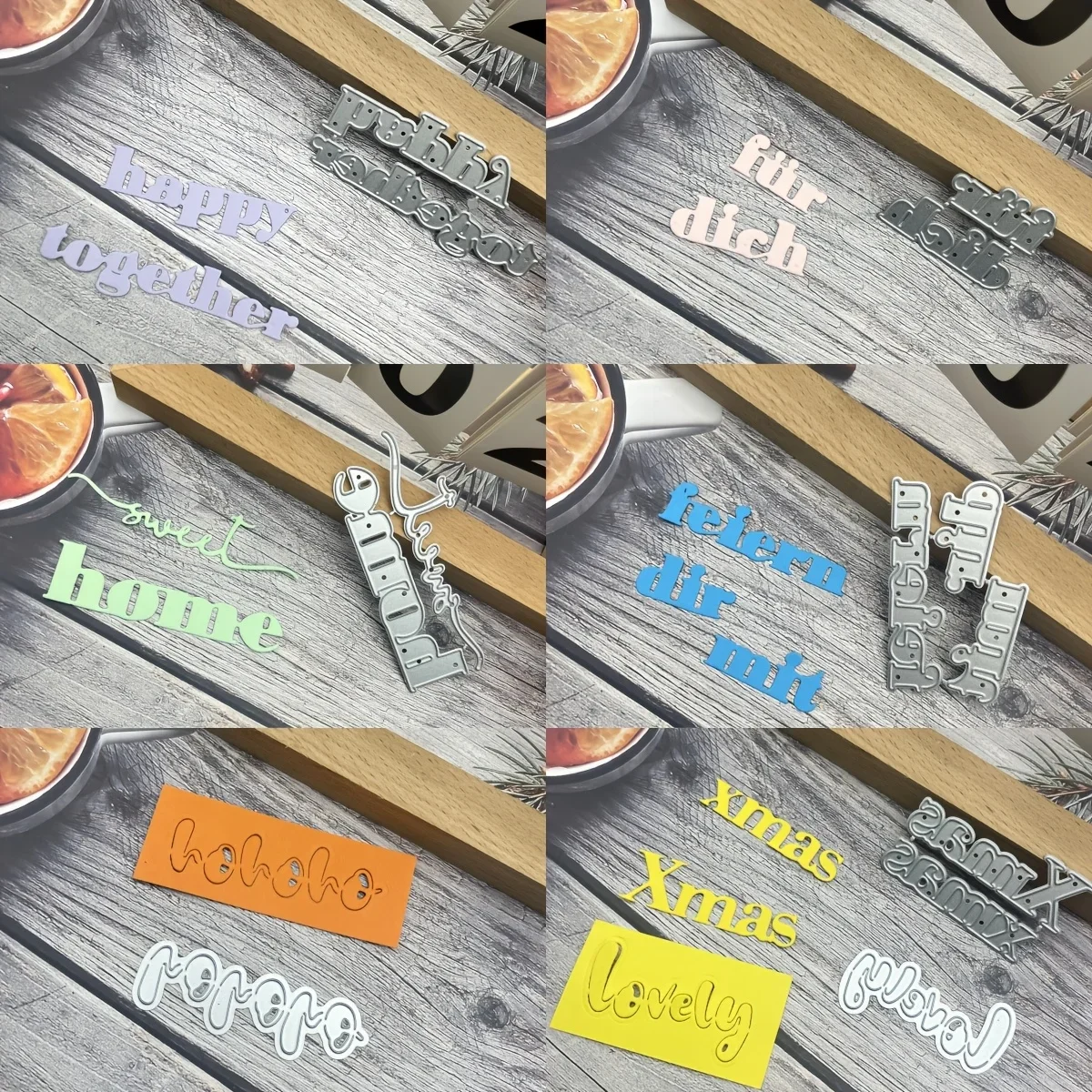 Новое поступление 2021 серия Благословение фразы металлические трафареты для