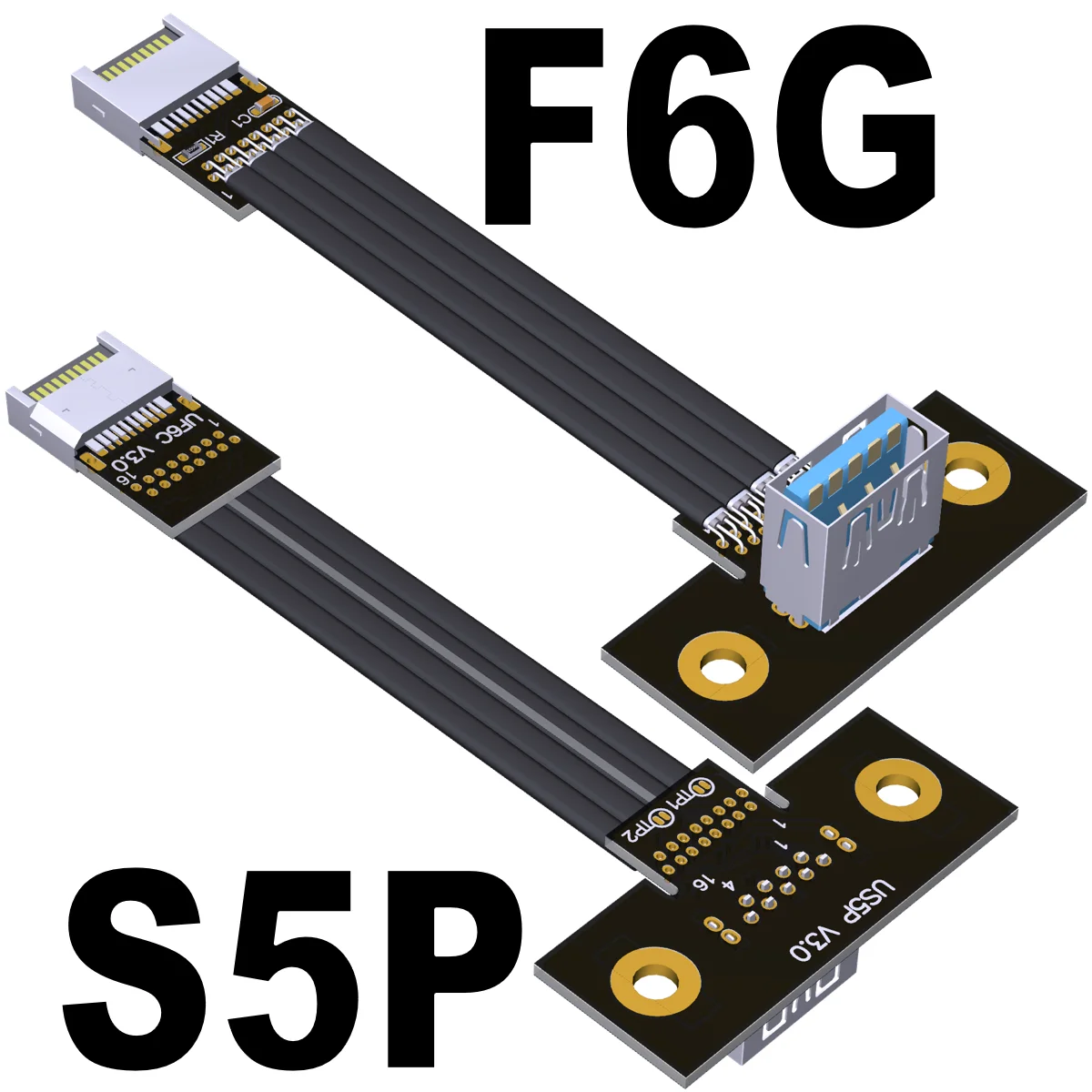 

USB3.1 type-e interface extension shield wire front corner of main board with screw hole