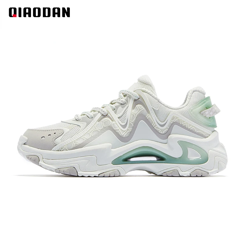 QIAODAN Sneakers Women 2023 Breathable Air Mesh Casual Shock-Absorbant Impact Resistance Anti-Slippery Walking Shoes KM32220425