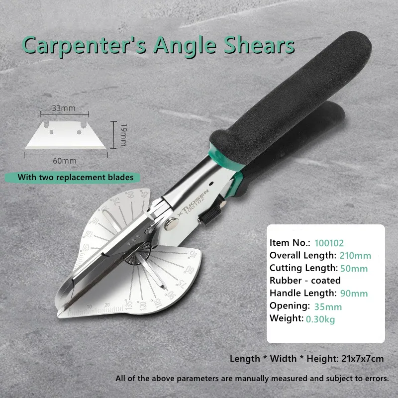 

Ножницы с регулируемым углом (45-135 ° ) – Разрезы панелей, труб и кабельных каналов